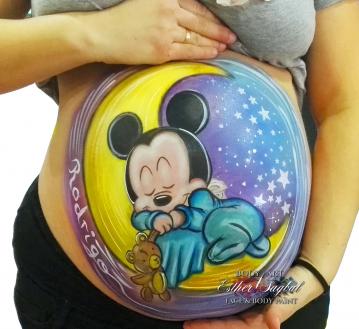 bellypaint mickey 